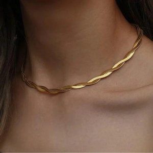 New 18K Gold  Chain Necklace, NICE NECKLACE, CUTE NECKLACE